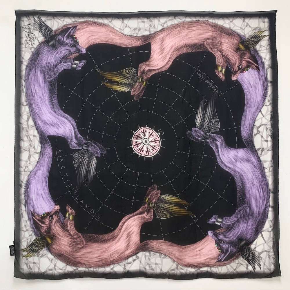 Emma J Shipley designs silk scarf